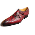 Luxury Handmade Leather Shoes Factory Wholesale Price Party Office & Career Holiday Wedding   Man Double Monk Strap Shoes