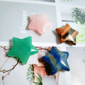 Diy Diy New Arrivals Hand Carved Healing Crystals Crafts Natural Angel Aura Blue Turquoise Crystal Star for Christmas Gift