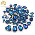 Hot Sale Green AB Mocha Mixed Crystal Rhinestones With Claw for Clothing Decoration