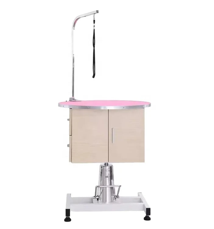 USMILEPET Eco-Friendly Multifunctional Dog Grooming Table Customizable Hydraulic Electric Lift Wood Rubber Pet Cleaning Grooming