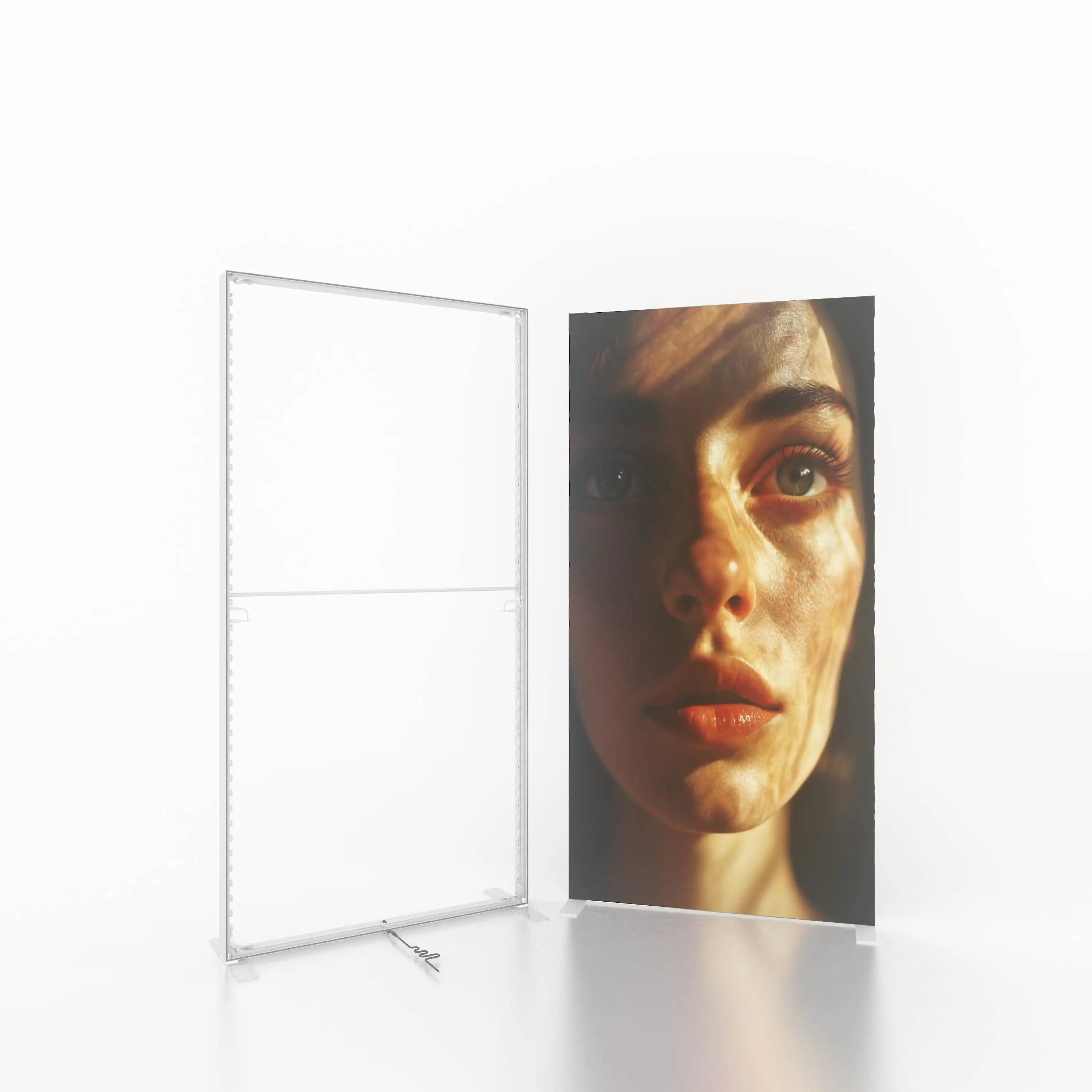 Seg Light Box Frame Exhibition Trade Show Booth Aluminum Profile Lightbox With Double-Side Heat Transfer Printings for Market