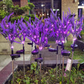 Howlighting Outdoor LED Simulation Christmas Grass Lamp Square Lawn Floor Solar Lavender Light Landscape Simulation Lantern