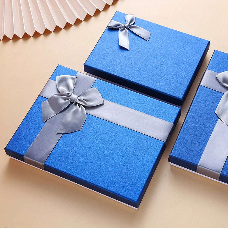 Heaven Earth Friends Recycled Materials Solid Color Shoe Box Customizable Large Exquisite Birthday Gift Box for Men Women