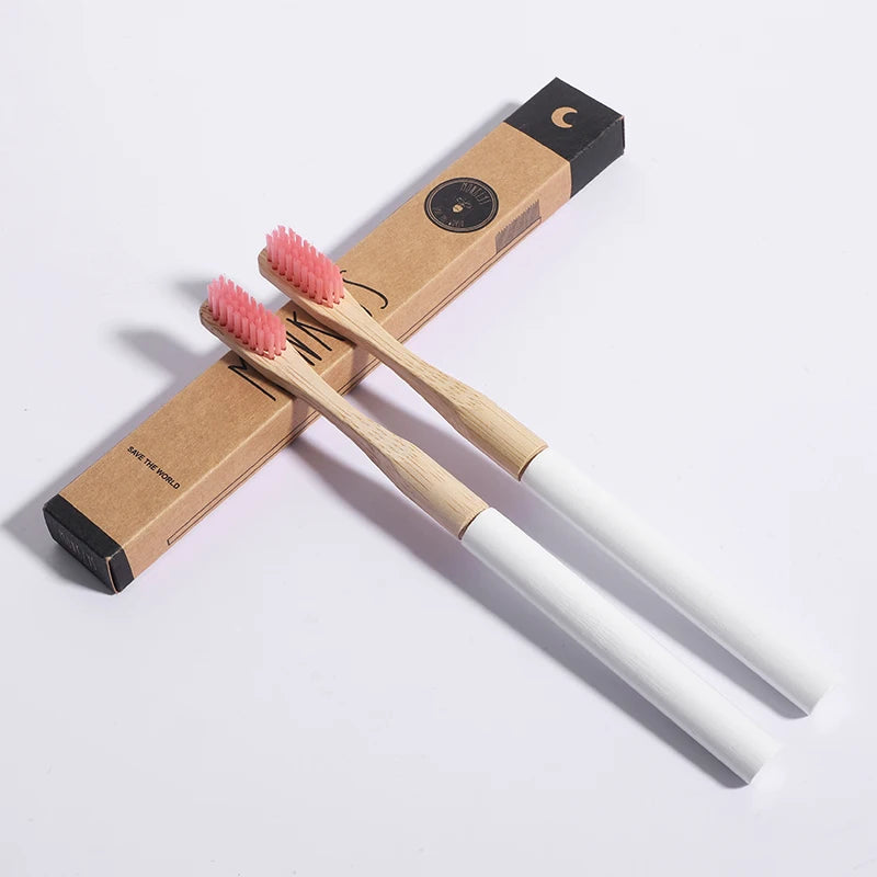 Wholesale Custom Eco Friendly Natural Bristle Charcoal Organic Bamboo Toothbrush With Logo