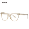 Boyarn Women Computer Eyeglasses Oversized Frame Customize Logo Blocking Blue Light Glasses Glitter Optical Glasses