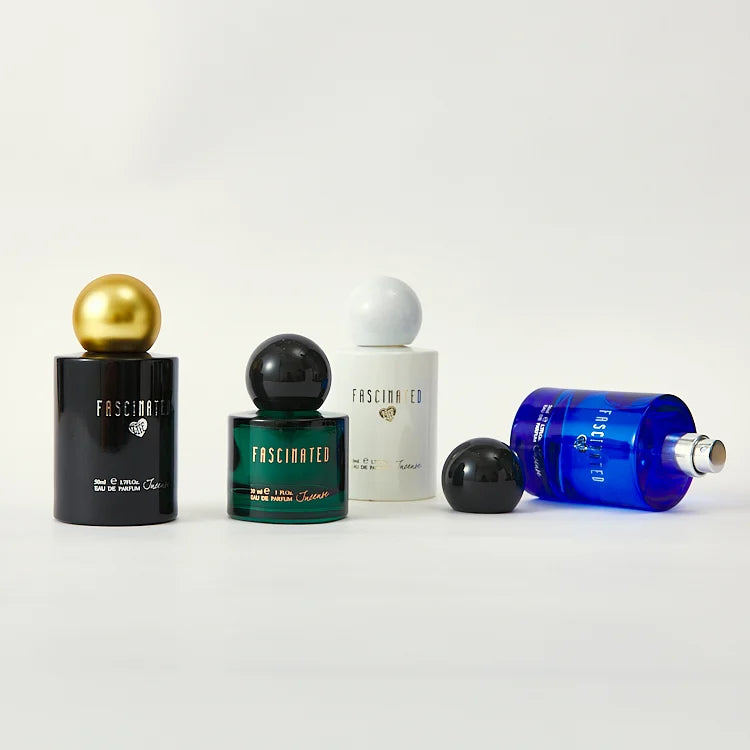 OEM Unique Perfume Bottle Manufacturer Luxury Empty 30ml 50ml Round Spray Perfume Bottle With Packaging