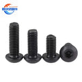 Factory M3M4M5 ISO7380 High Tensile Button Socket Head Bolt Screw Zinc Plain Finish Black Strength Carbon Steel Grade 10.9 12.9
