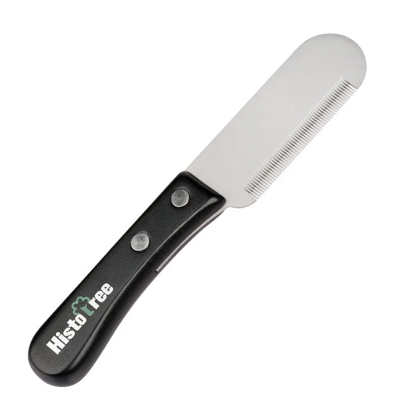 Factory Wholesale Wooden Stripping Knife Dog Deshedding Tool Pet Dog Hair Grooming Comb