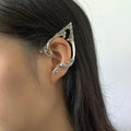 Fashion Hot Sale Punk Fairy Ear Cuff Earring Dark Elf Ear Clip No Piercing Earrings Silver Color Goth Ear Earrings for Women