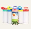 RubySub 12oz 350ml Stainless Steel Kids Flip Top Tumblers Sublimation Kids Tumbler Blanks