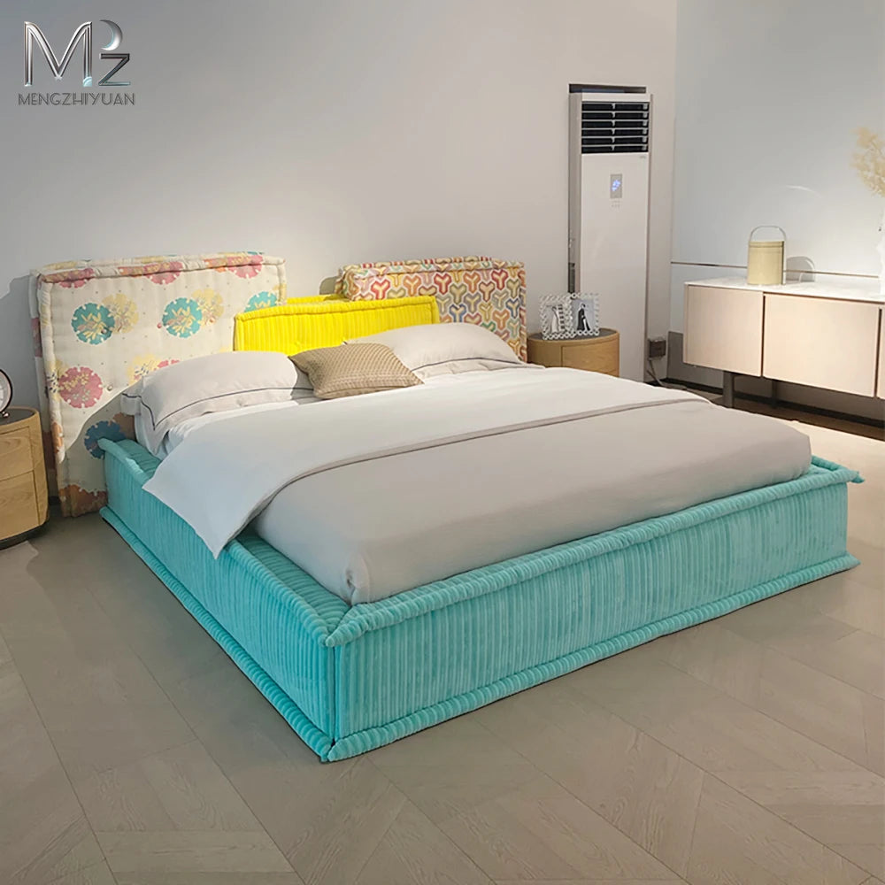 High Density Pure Sponge Foam Fabric Compression Bed Box Modern Eco-Friendly Durable Vacuum-Sealed Bedroom Furniture Direct
