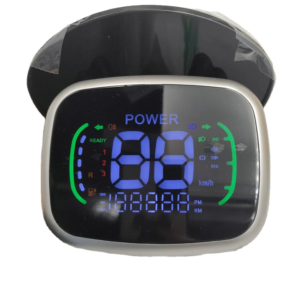 LCD Display 48v60V72v Speed Meter WT Back Support for Electric Bike Scooter Parts SKATEBOARD ATV GAUGE Tricycle INSTRUMENT