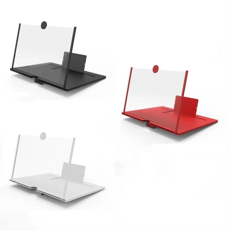 Hot Sales F3 Plastic Mobile Phone Screen Amplifier 10/12 Inch Desktop Pull-Out HD Video Lazy Magnifying Glass Stand