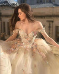 S7941F 2026 New Three -dimensional Flower Super Fairy Wedding Dress Bridal Gown Woman Evening Party Dress