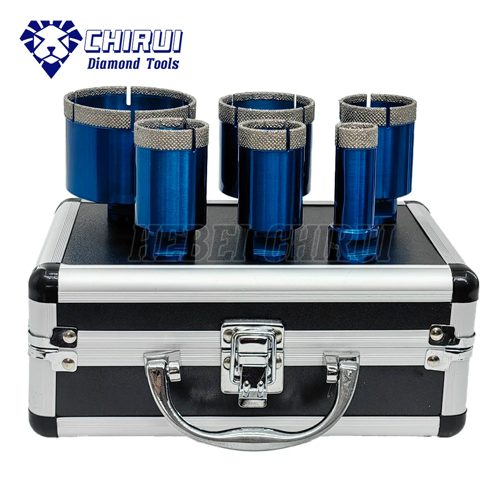 Stock M14 6Pcs Martix Diamond Crowns Hole Saw Kit Diamond Core Drill Bit Set for Ceramic Tile Marble Porcelain Stoneware
