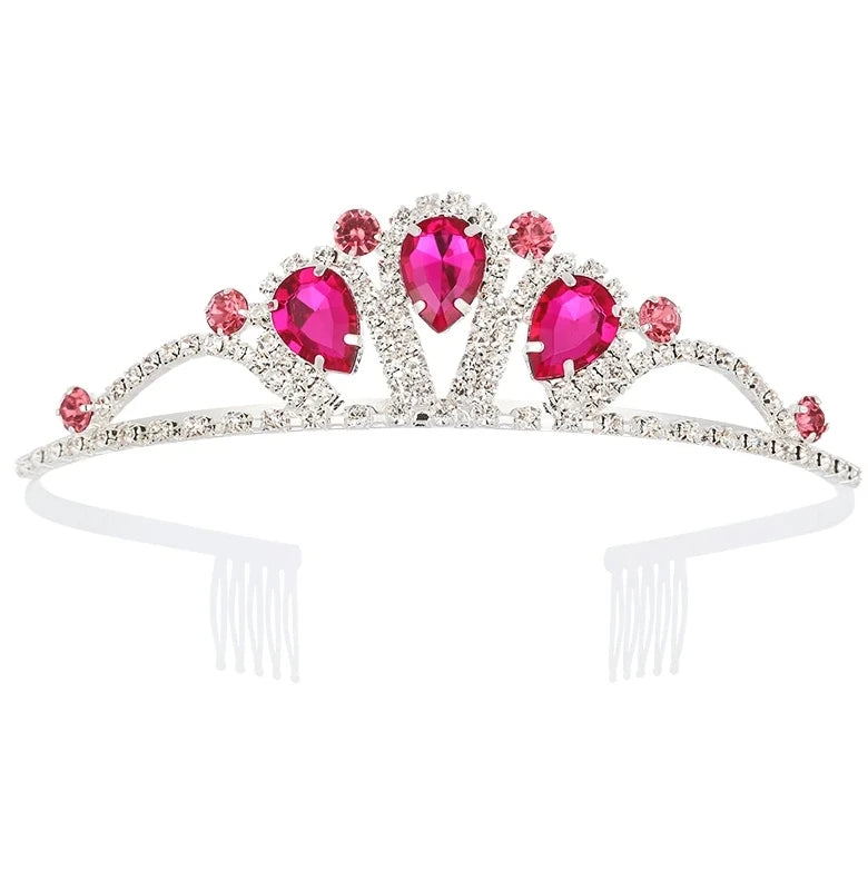 Birthday Party Tiara Kids Crown Girl Doll Tiara With Combs