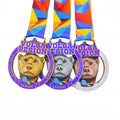 Russia Volga Region League 3D Bear Swimming Custom Medals for Children Kids Sport Award Swim 3D Medals and Trophies Manufacture