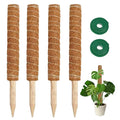 Large Natural Coir Eco-Friendly Moss Poles for Home & Garden Climbing Plant Support with Bendable Sticks Hanging Floor Use