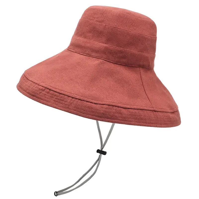 Custom logo Outdoor Cotton Sunshade Fisherman's Bucket Hat