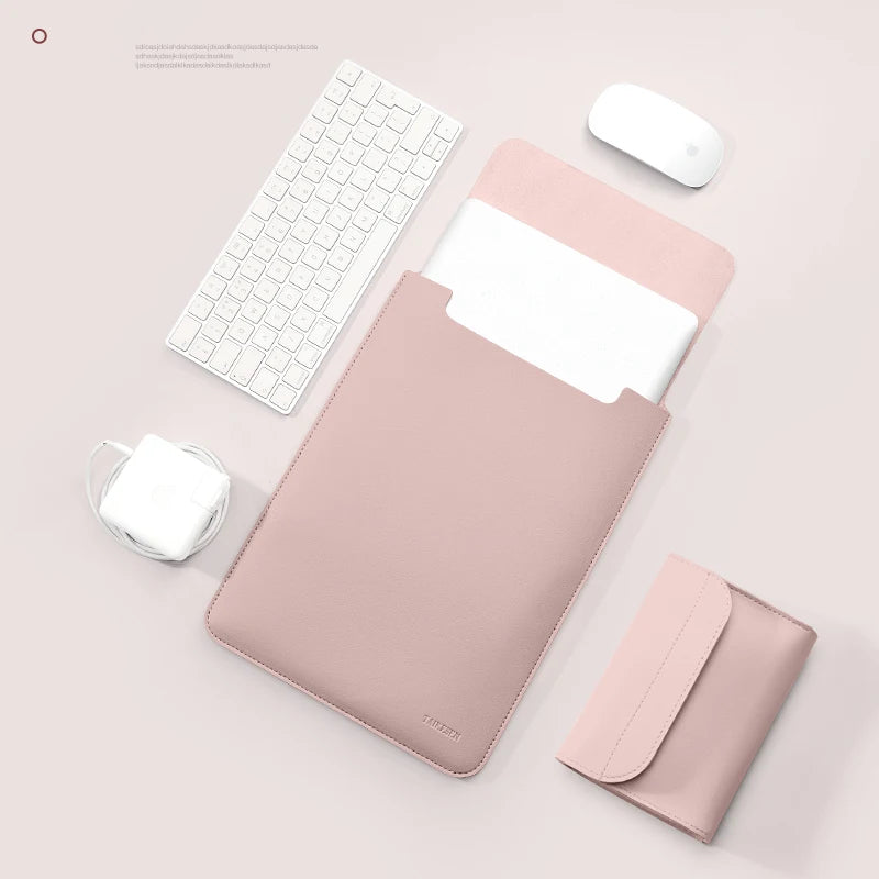Custom Men PU Leather Laptop Bag Waterproof 13.3 14 Inch Case for MacBook Air 13 Pro M1 Notebook Sleeve Huawei Xiaomi Cover