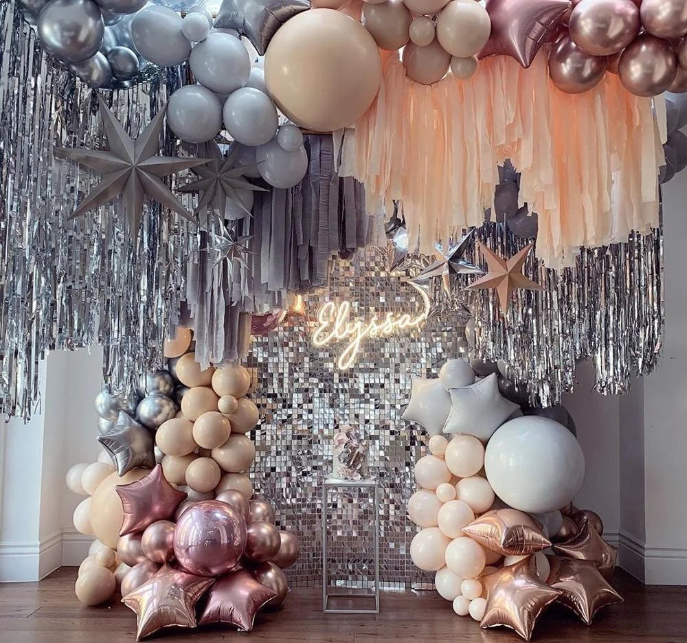 Wedding Decoration Panel Glitter Silver Sequin Shimmer Wall Backdrop Advertising Backdrop Square Sequin Shimmer Wall Panels