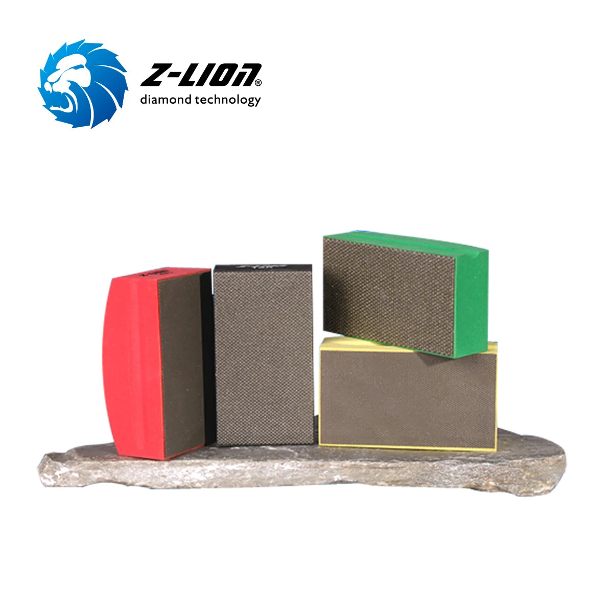 ZL-37CA Diamond Hand Polishing Pad for Stone Glass Arc Shape Foam Back Suitable for Hand Holding