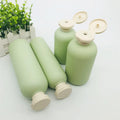 Empty Matte Green Shampoo and Conditioner Set Plastic Hand Wash Saniztier Chloroform Spray Bottle PET Bottle with Lotion Pump