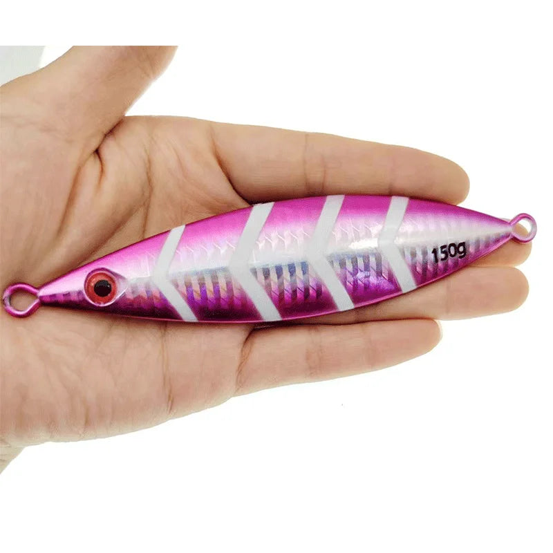 60g 80g 100g 120 150g 200g Saltwater Peche Metal Jiging Head with Spinner Blade Fast Slow Fall Pitch Jigs Fishing Lure Bait