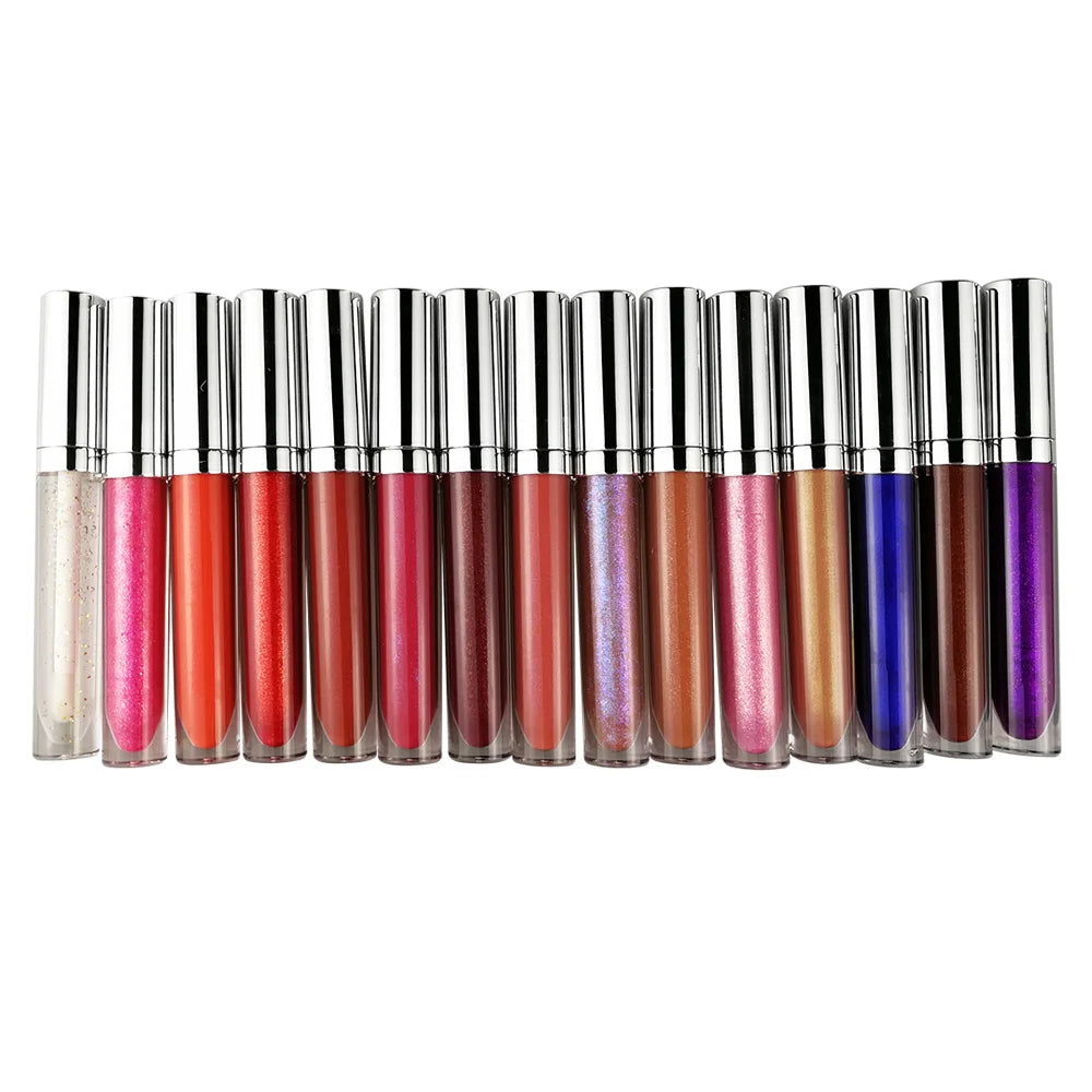 Factory Price Private Label Glossy Liquid Lipstick Makeup Custom Your Own Logo Lip Gloss Vegan Cosmetics