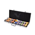 YH Big Discount New Arrival Mix Color 39mm Ceramics Poker Chips Gaming EPT Poker Chips Set With Aluminum Box