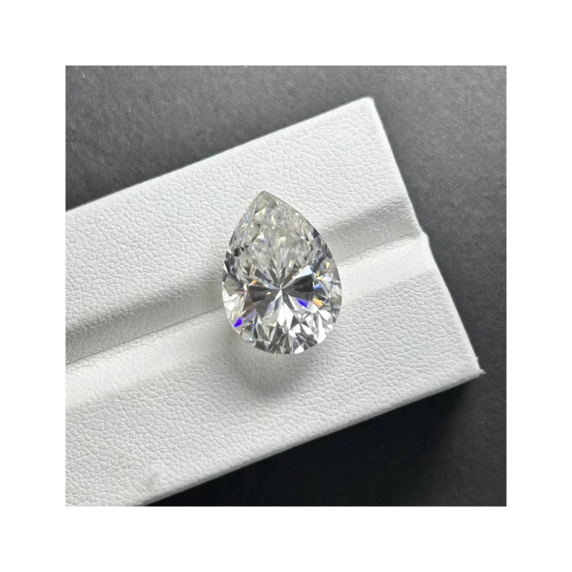GRA White Moissanite D VVS1 Pear Cut Lab Grown Moissanite Diamond Stone for Jewelry