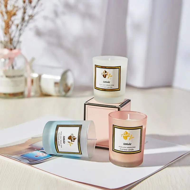 DIY Luxury crystal candle private label customized crystal aroma soy wax candle crystal candles