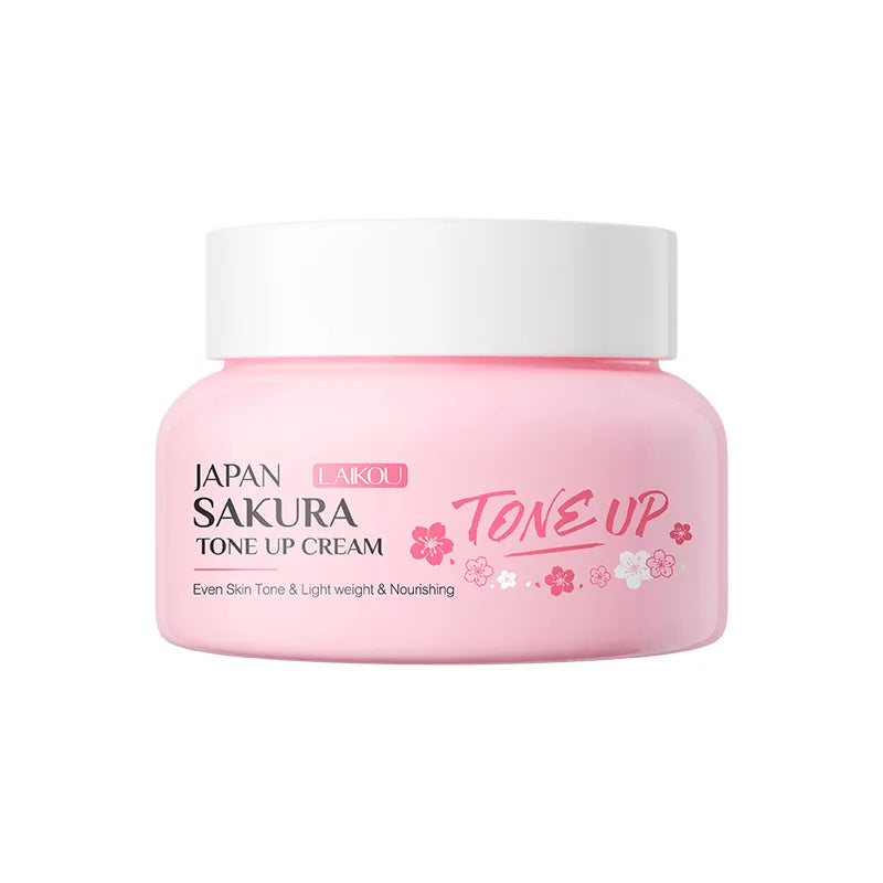 Natural Skincare Products LAIKOU Tone up Cream Even Skin Tone Brighten Skin Reduce Dullness Oxidation Delicate Lazy Cream 60g