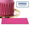 New Product 3D Origami Modeling Silicone Embossed Pattern Mold Triangle Pink Fondant Cake Lace Mat Baking Accessories