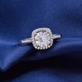 Wholesale Fine Jewelry D VVS Moissanite Women Wedding Rings Sterling Silver 925 Adjustable Rings