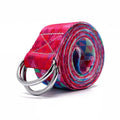 1.8mx3.8cm Durable Cotton Exercise Straps Adjustable D-Ring Buckle Yoga Straps Belt Custom With Logo