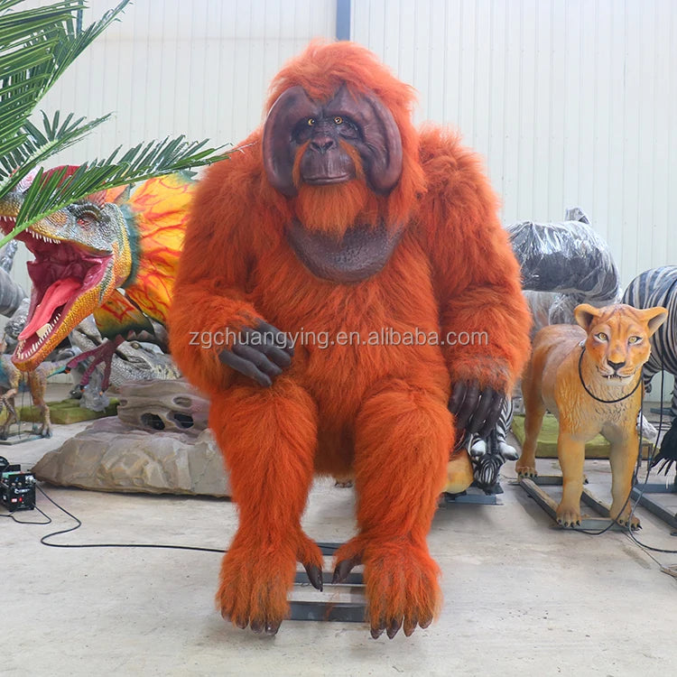 Life Size Animatronic Animal Orangutan Gorilla with Movements