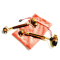 HZ Customized Logo Handmade Yellow Tiger Eye Roller Crystal