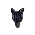 Wholesale Wolf Head Ornament Hand Carved Natural Crystal Obsidian Semi-Precious Stone Craft for Home Decoration
