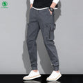 Men's Cotton Canvas Pants Elastic Outdoor Work Hiking Hunting Workers Cargo Pants