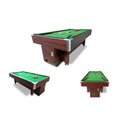 Professional 8ft Coin-Operated Snooker & Billiard Table for Family Office & Game Room Durable Rubber Cushions & Leather Pockets