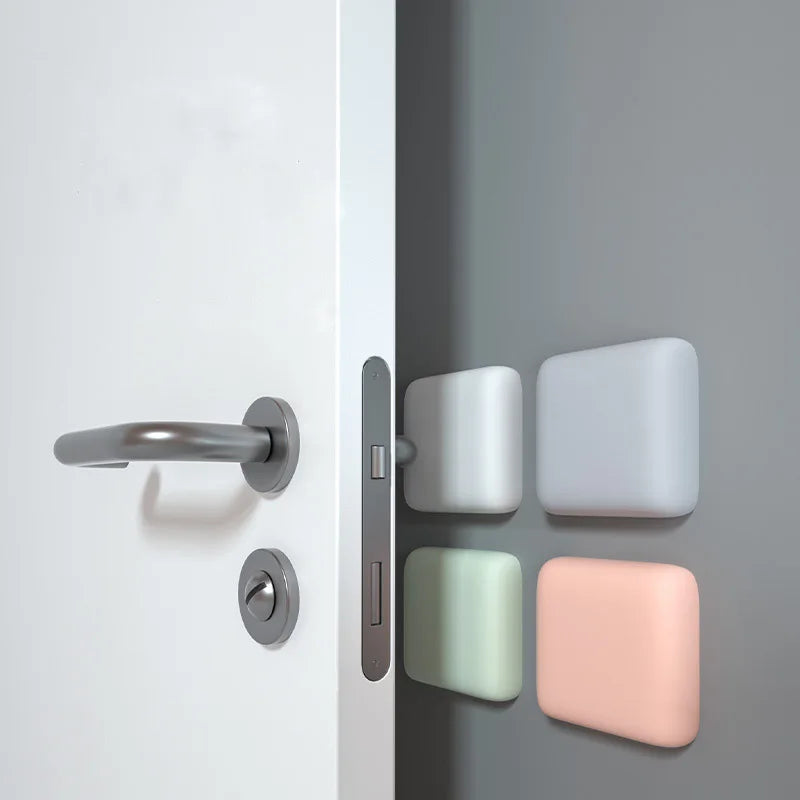 Eco-Friendly Bumper Guard Stopper Doorknob Pad Protector Anti Collision Wall Sticker Circle Square Shape Door Stops