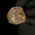 Custom Pass Diamond Tester Moissanite VVS Punk Hip Hop Ring Ice Out Jewelry Ring 925 Silver 10K 14K Gold Plated for Men Women