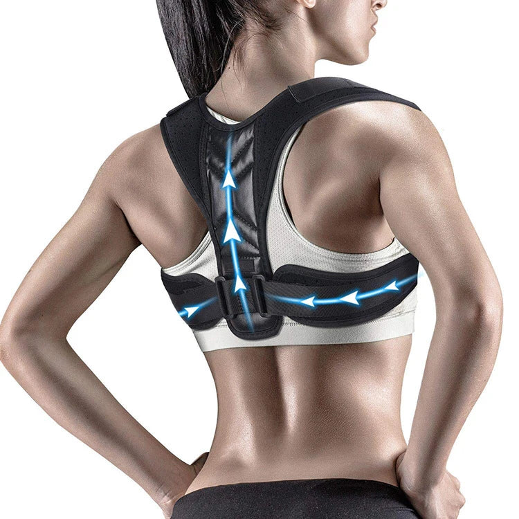 ZHOYA SPORT Adjustable Elastic Back Posture Corrector Brace Belt with Professional Protection for Men and Women