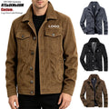 Men's Button Shirts Casual Long Sleeve Shacket Jacket With Flap Pocket Men's Corduroy Trucker Jacket