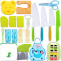 20/24 Pieces Parent-Child Games & Exercise Kitchen Wooden Knives Kids Cooking Safe Knife Set
