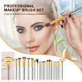 Luxury Customizable Color Logo Makeup Brush Set Aluminum Ferrule-Premium Synthetic for Foundation Concealer Eye Shadow Blush