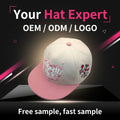 High Quality Embroidery Custom Logo Oem Odm Flat Brim Hip Hop Cap Street Dance Style Fashion Flat Bill Baseball Hat Unisex