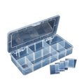 Rectangular Transparent PP Plastic Jewelry Storage Box with Adjustable Compartments Flexible Design Portable & Modern