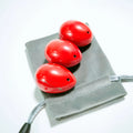 Huiying Natural Crystal Quartz Gemstone Red Jasper Egg Hand Carved Healing Yoni Egg Set Jade Eggs
